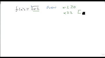 6 6 2 Find Domain of Radical Functions