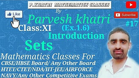 Practical Problems on Union and Intersection of Sets | Ex.1.6 Introduction NCERT XI Math