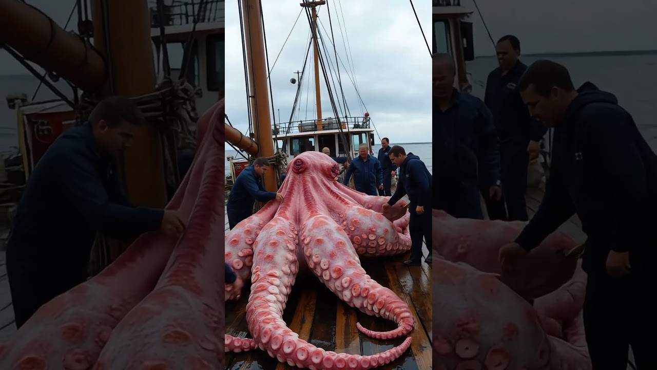 GIANT octopus Caught on Camera!