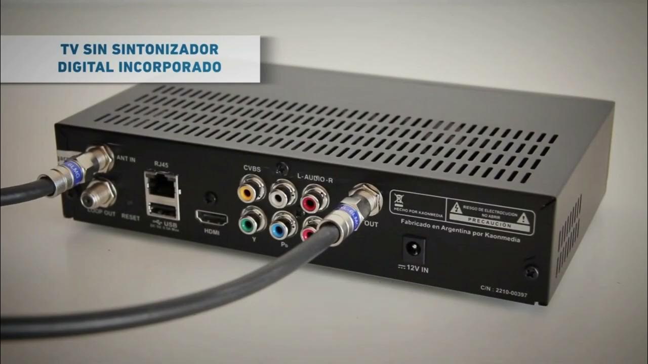 Decodificador Sintonizador TDT Canales Nacionales Digitales