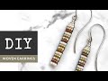 How To Make The EASIEST Seed Bead Woven Earrings With No Loom Needed
