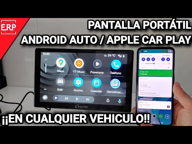 PANTALLA 1 DIN UNIVERSAL 10″ ANDROID ( Android auto y Carplay