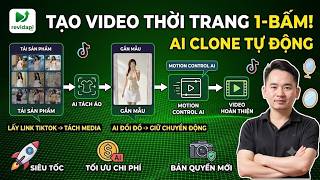 Workflow AI Tạo Video Trang Phục Gương Điệu Nhảy TikTok