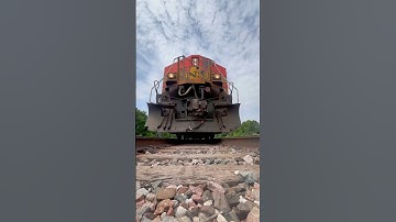 Under a 65mph BNSF train #train #csx #railway #ns #bnsf #railtrack #trains #shorts