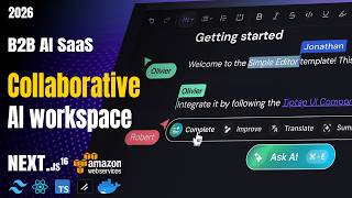 Build & Deploy a Production Ready AI SaaS Collaborative Workspace - Nextjs 16, React,AWS, Docker