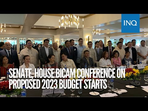 Senate, House bicam conference on proposed 2023 budget starts