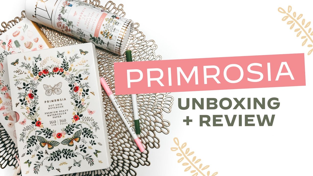 Primrosia Pastel Markers & Watercolor Journals • Unboxing + Review 