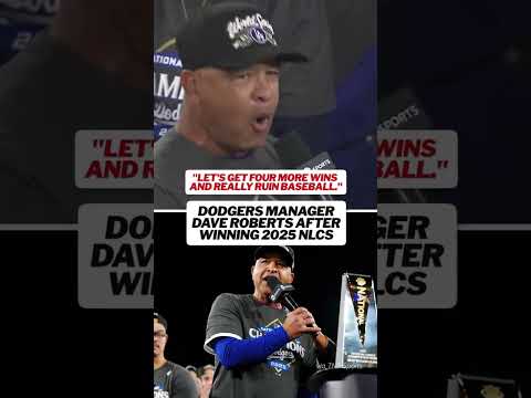 Dave Roberts embraces the hate 😈 #mlb