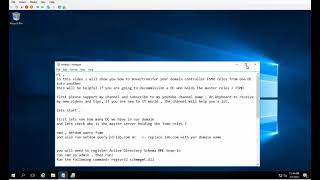 How to move FSMO roles from one domain controller into another