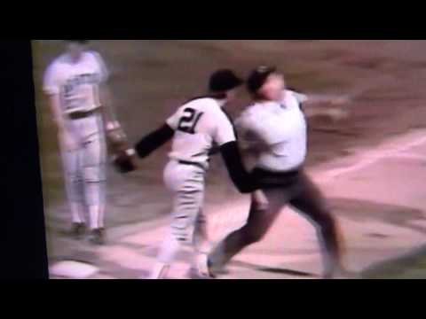 Roger Clemens Goes Nuts On Umpire At First Base Boston Red Sox