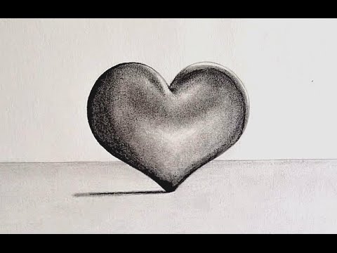 CÓMO DIBUJAR UN CORAZÓN EN 3D / HACER CORAZONES A LAPIZ - thptnganamst.edu.vn