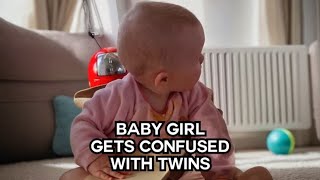 Baby Girl Confused By Dad And His Twin 😂 | OKAY REALLY