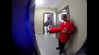 Woman Knocks Pizza Out of Delivery Driver’s Hands on Doorbell Cam