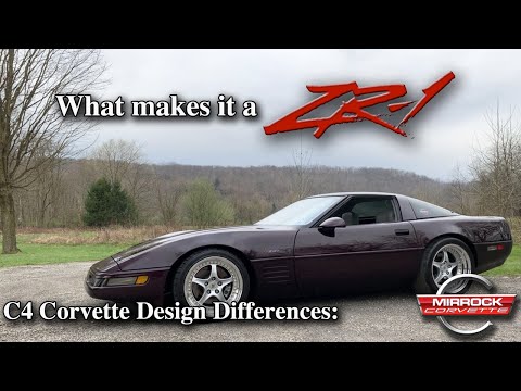 What makes it a ZR-1, C4 Corvette Design Differences