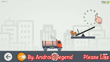 Brain It On : The Wood Trucks Level 1-1  Brain physic level 1-1 Android Solution