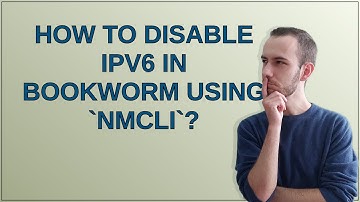 Raspberrypi: How to disable IPv6 in bookworm using nmcli?