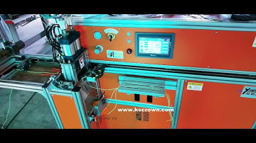 Ultrasonic elastic cord cutting machine | round elastic cord length cutting machine - Suzhou Crown