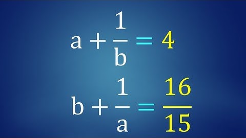 ab= ? | Harvard MIT Math Tournament 2016 | HMMT | Olympiad Questions Solutions Problems Answers