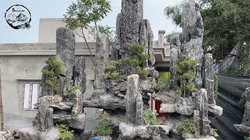 #14 Thi Công Hòn Non Bộ Hồ Cá Koi Cao Tới 8 Mét - Sai Lầm Cần Tránh Khi Chơi Non Bộ - 0937.031.444