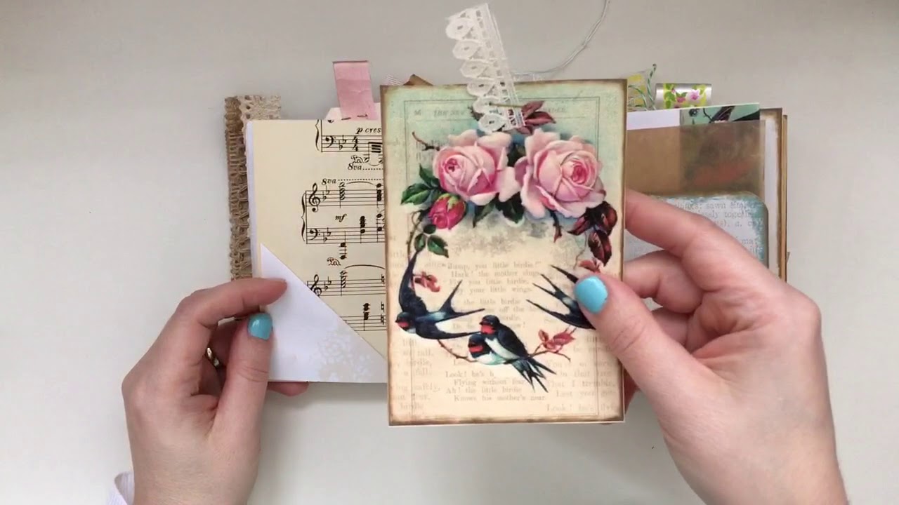 shabby-vintage-style-paper-bag-cover-junk-journal-album-youtube