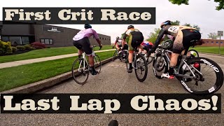 Last Lap Craziness - My First Crit Race - Daniel Harwi Lower Providence 2024 Spring Criterium Cat 5