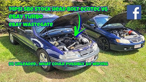 Stock ecotec v6+t first drive with new turbo kit (Dazza)
