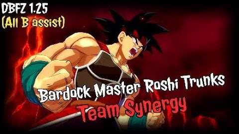 DBFZ 1.25 Bardock, Master Roshi,Trunks Team Synergy