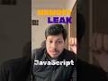 Memory Leak Explained: How Memory Leaks Slow Down Your App. #memory #frontend #javascript #tech