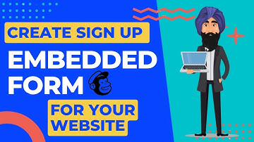 How to Create & Add Embedded Signup form in your website | Free | Mailchimp Tutorial 2023#signupform