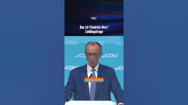 Das ist Friedrich Merz' Lieblingsfrage | heute-show #shorts