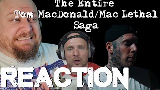 Tom MacDonald vs Mac Lethal Saga REACTION! - Every video in one reaction!