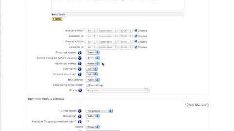 Moodle Databases, Part 1 of 2