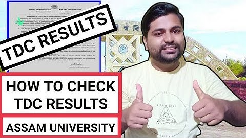 TDC Results | How to check the results | Assam University | Pranoy Roy