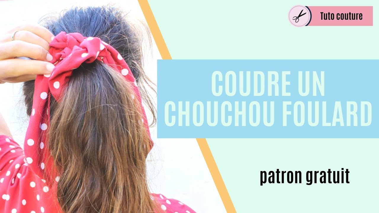 Kit de couture DIY : chouchous pour les cheveux ou scrunchie.