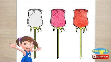 FLOWER (BUNGA) part 4 - How to Draw and Color - Coconana
