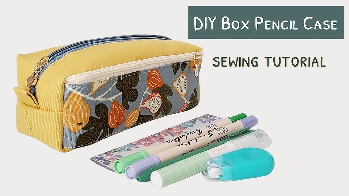 How to Make a Two-Zipper Pencil Case/Pouch  Free Sewing Pattern  @madebyjojo 