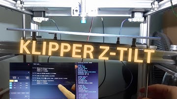3d Printer bed leveling alignment z-tilt in Klipper using dual z motors