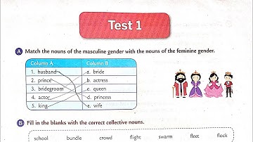 Test-1|Class-4|Collins English Grammar and composition