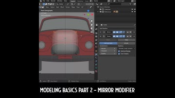 Daily Blender Secrets - Car Modeling Basics part 2 - Mirror modifier