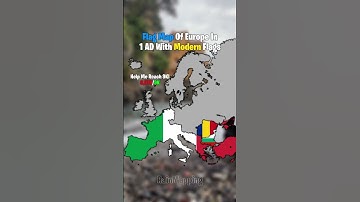 Flag Map Of Europe In 1 AD With Modern Flags