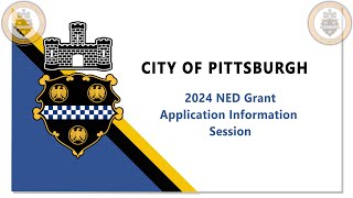 2024 Neighborhood Economic Development Grant Application Information Session