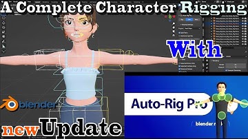 Rigging Character Using Auto-Rig Pro New Update in Blender 4