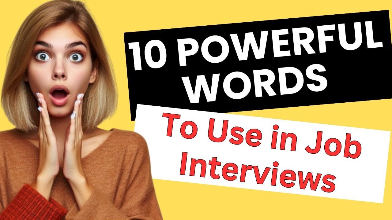 10 Power Words to Impress in Job Interviews – Speak Like a Pro! | Learn ...