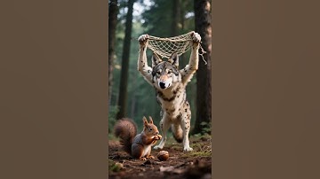 Don’t Move...🤫 This Might Actually Work...  #wolf #squirrel #shorts #trap