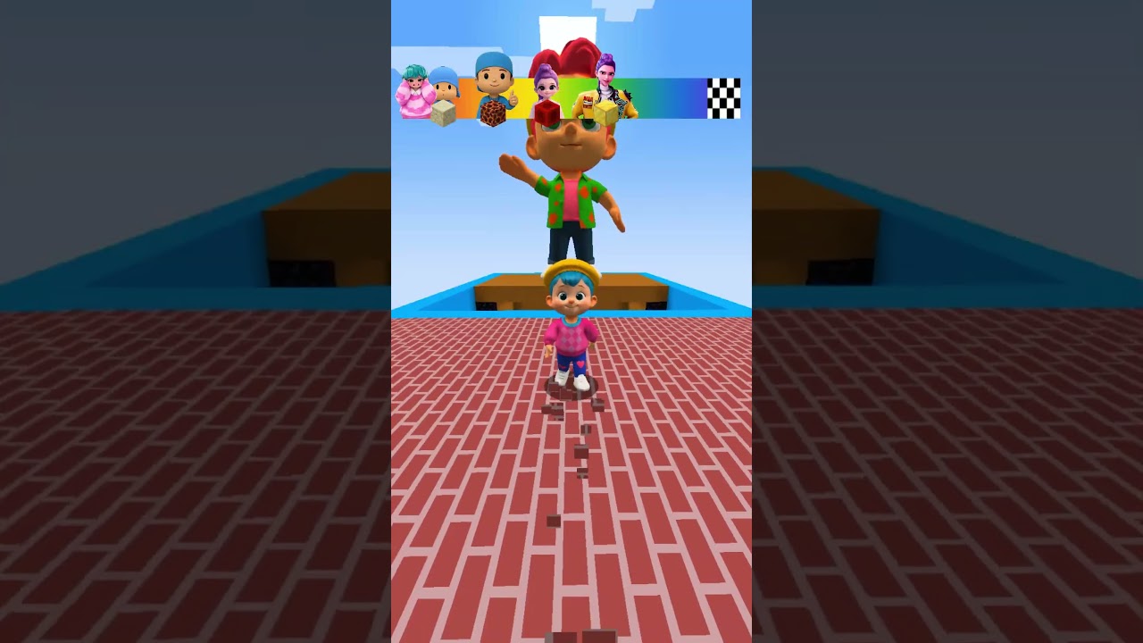 Kpop Demon Vs Squid Game Sky Jump #shorts #minecraft #kpop