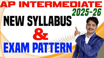 AP Intermediate New Pattern 2025-26|ap inter new syllabus2025-26|ap inter new textbook pdf 2025