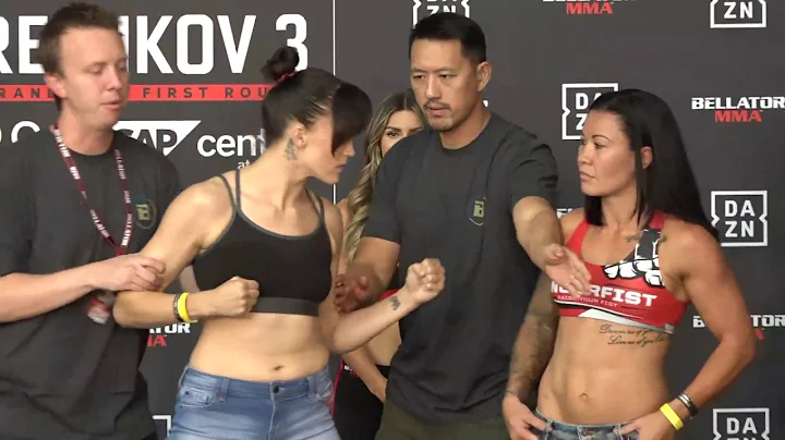 Amber Leibrock vs. Arlene Blencowe - Weigh-in Face...