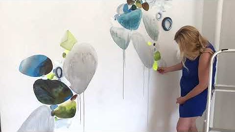 Rhia Hurt, "Seeing Through" site specific installation, Ground Floor Gallery, Brooklyn, 2019