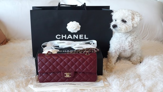 Unboxing Chanel 19B red medium classic flap 