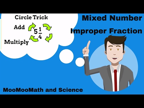 Easy Math Trick for converting mixed number to an improper fraction